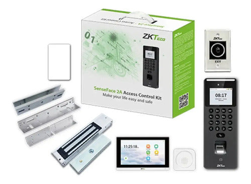 Control De Acceso Biometrico Zkteco Senseface-2a Negro Negro