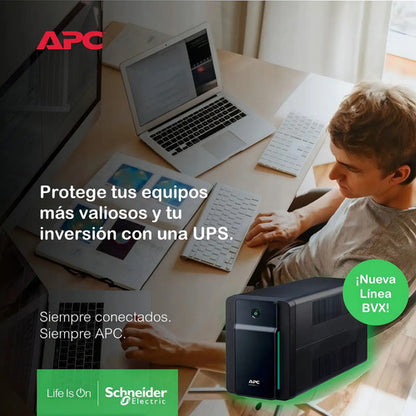 No Break Apc Bvx1200l-lm Línea Interactiva, 650w, 1200va 6 Negro