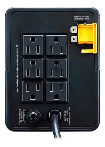 No Break Apc Bvx1200l-lm Línea Interactiva, 650w, 1200va 6 Negro