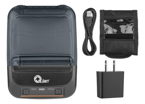 Mini Impresor Portatil De Tickets Térmica Qian Bluetooth Usb Gris