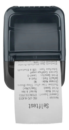 Mini Impresor Portatil De Tickets Térmica Qian Bluetooth Usb Gris
