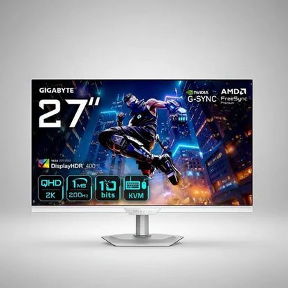 Monitor 27 Gigabyte M27q2 Ice Ips Gaming Qhd 200hz 1m Blanco Blanco