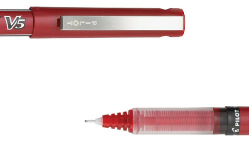 Plumas Pilot Precise V5 Roller Rojo 0.5 Mm Caja 12 Unidades Rojo