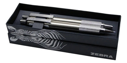 Set Bolígrafo Y Portaminas Metal Mf701 Zebra Plateado