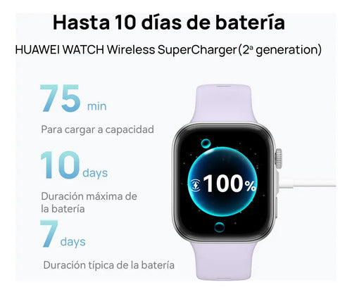 Huawei Watch Fit 4, Pantalla Tactil 1.82 Amoled Color Blanco Gris Fluoroelastómero Blanco