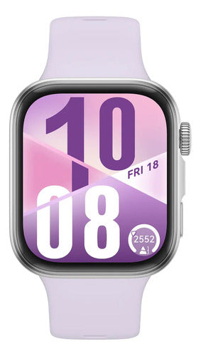 Huawei Smartwatch Watch Fit 4, Amoled, Android/ios, Morado Gris Fluoroelastómero Morado Negro