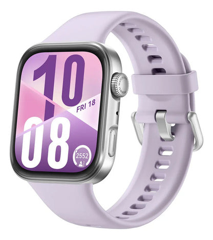 Huawei Smartwatch Watch Fit 4, Amoled, Android/ios, Morado Gris Fluoroelastómero Morado Negro