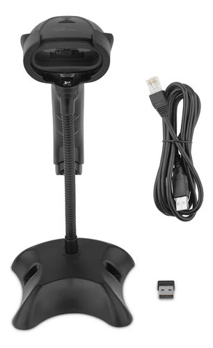 Qian Lector Codigos De Barras Inalámbrico 1d 2d 90 Metros Negro Usb