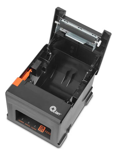 Impresora De Tickets Qian, Térmico 80mm, Bluetooth, Ethernet Negro