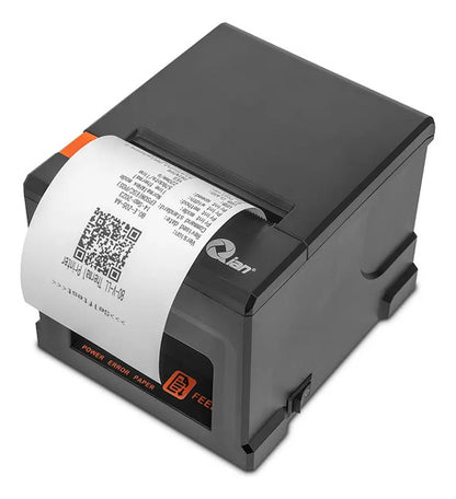 Impresora De Tickets Qian, Térmico 80mm, Bluetooth, Ethernet Negro