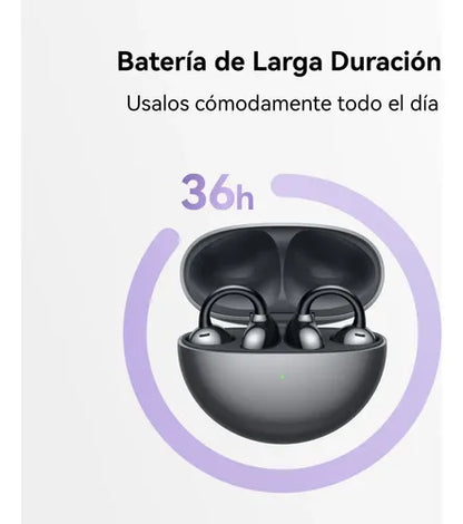 Audífonos Huawei Freeclip Diseño Estético Innovador Violeta Violeta
