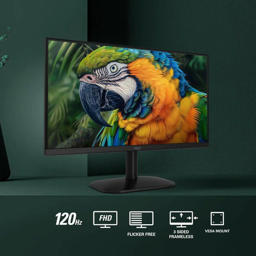 Monitor Aoc 24b35h3 23.8 Led Ips Fhd 120hz Adaptive Sync Neg Negro
