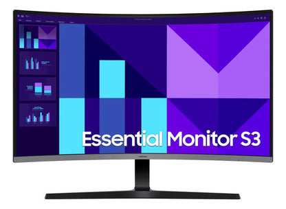 Monitor Curvo Samsung Essential S3 S39gd Lcd 32  100hz Negro Negro