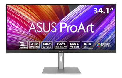 Monitor Curvo Asus Proart Pa34vcnv Lcd 34.1 , 3440x1440 60hz Negro