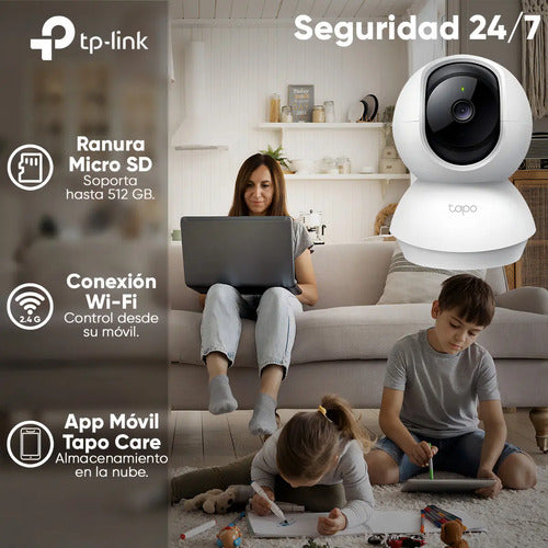 Cámara De Seguridad Tp-link Tapo C200c Fhd Interior Nocturna Blanco