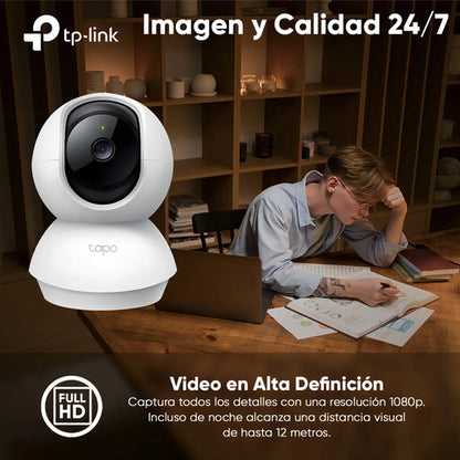 Cámara De Seguridad Tp-link Tapo C200c Fhd Interior Nocturna Blanco