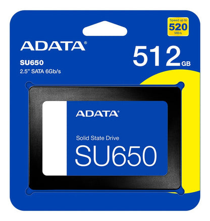 Interno Adata Ultimate Su650 Asu650ss-512gt-r Sata 512gb Negro