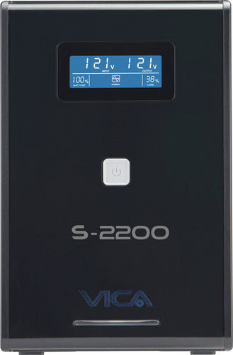 No Break Vica S2200, 1200w, 2200va Salida 108-132v Negro