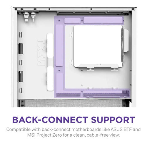 Gabinete Nzxt H3 Flow Blanco Micro Atx Incluye 1 Ventilador Blanco