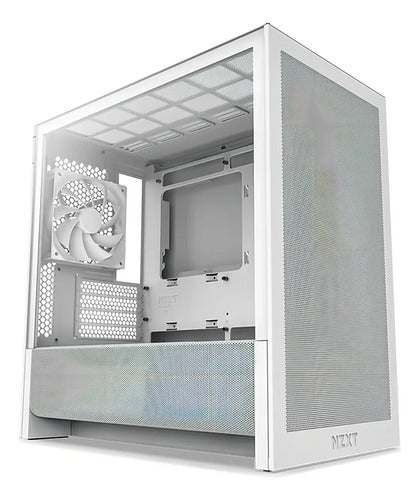 Gabinete Nzxt H3 Flow Blanco Micro Atx Incluye 1 Ventilador Blanco