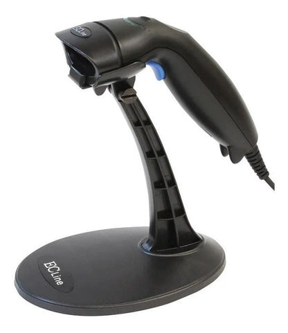 Lector De Código De Barras Con Soporte Ec Line Ec-ls-9620 Usb/ps-2/rj-45 1d Negro