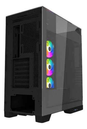 Gabinete Ocelot Gaming Glass Hunter 3, Mini-tower Negro Negro
