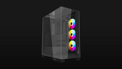 Gabinete Ocelot Gaming Glass Hunter 3, Mini-tower Negro Negro