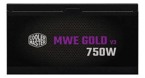 Fuente Poder Cooler Master Mwe Gold 750 V3 80 Plus Gold Atx Negro