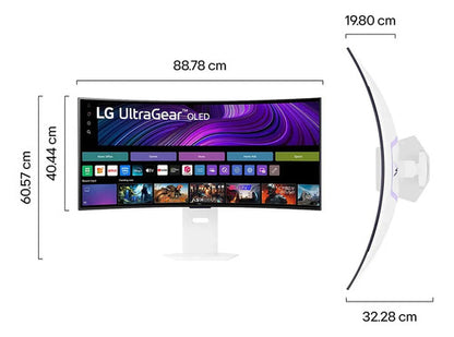 LG Monitor 39gx90sa Ultragear Oled Wqhd 39'', 240 Hz, .03 Ms Blanco