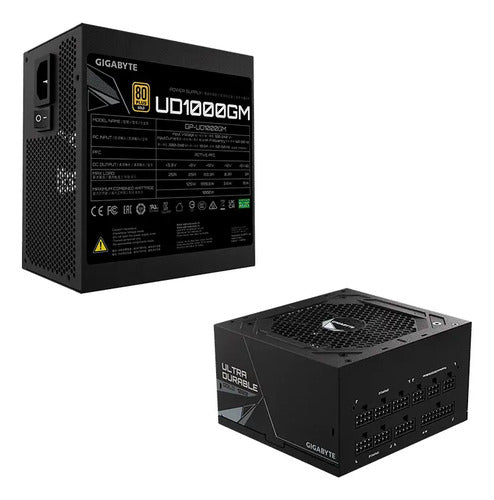 Fuente De Poder Gigabyte1000w/80 Plus Gold /negro/atx/modula Negro