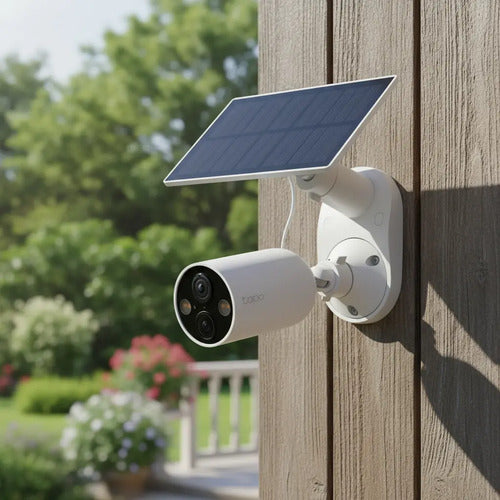 Cámara Con Panel Solar Wi-fi Tp-link Tapo C425 2k Qhd Blanca Blanco