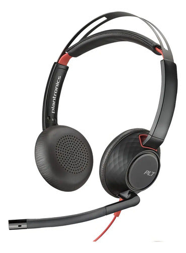 Auriculares Blackwire Bw5220 De Poliéster Usb-a Y Usb-c Negro