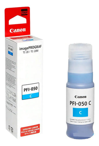 Botella De Tinta Canon Para  Tc-20 (70 Ml) Tinta Cian Cian
