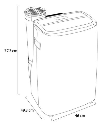 Aire Acondicionado LG Portátil Inverter Enfriamiento 14000 B Blanco