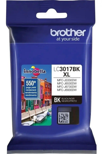 Cartucho Brother Lc3017bk Negro 550 Paginas