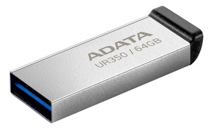 Memoria Usb Adata Ur350 64gb Usb 3.2 Ur350-64g-rsr/bk Platea Plateado Liso