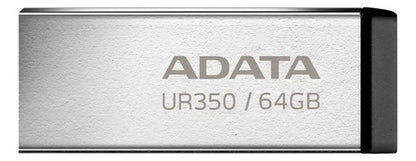 Memoria Usb Adata Ur350 64gb Usb 3.2 Ur350-64g-rsr/bk Platea Plateado Liso