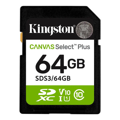 Tarjeta De Memoria Sd Canvas Select Plus Gen3 64gb 100mb/s