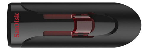 Memoria Usb Sandisk Cruzer Glide 64gb 3.0 Liso Negro Y Rojo Negro/rojo Liso