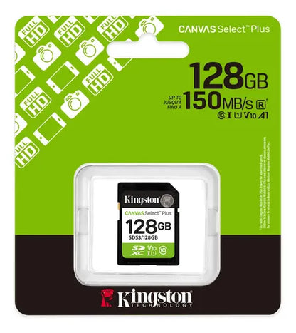 Memoria Sd Kingston Canvas Select Plus G3 128gb U1 V10 150mb