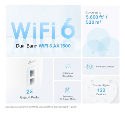 Tp-link Deco Wifi6 Mesh Para Todo El Hogar Ax1500, 1-pack
