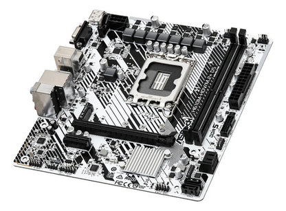 Tarjeta Madre Asrock H610m-hdv/m.2+ D5, Micro-atx Lga1700 Blanco