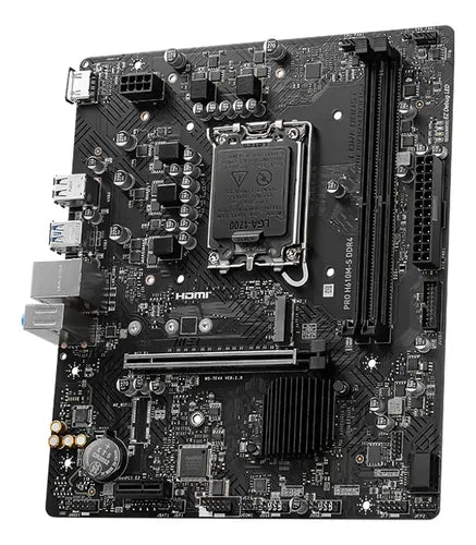 Tarjeta Madre Msi Pro H610m-s, Micro-atx, Lga 1700 64gb Ddr4 Negro