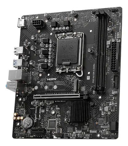 Tarjeta Madre Msi Pro H610m-s, Micro-atx, Lga 1700 64gb Ddr4 Negro