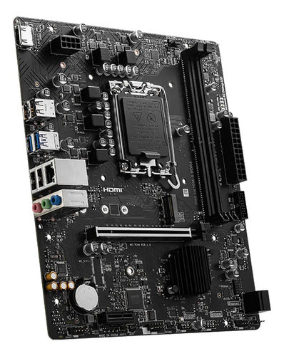 Tarjeta Madre Msi Pro H610m-s, Micro-atx, Lga 1700 64gb Ddr4 Negro