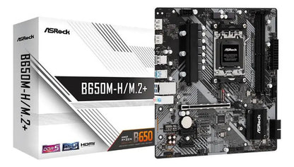 Tarjeta Madre Asrock B650m-h/m.2+, Micro-atx Am5 96gb Ddr5 Negro