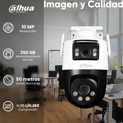 Cámara Seguridad Dahua Ipc-wpt1539dd-sw-5e2-pv Ip Pt Wifi Blanco