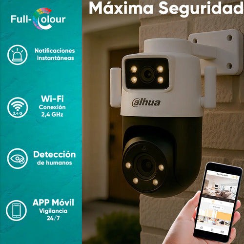 Cámara Seguridad Dahua Ipc-wpt1539dd-sw-5e2-pv Ip Pt Wifi Blanco