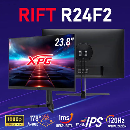 Monitor Gamer Xpg Rift R24f2 Led 23.8 , 1920x1080 Fhd, 120hz Negro