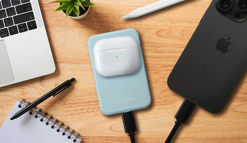 Cargador Portátil Adata Power Bank R050, 5000mah, Azul Azul